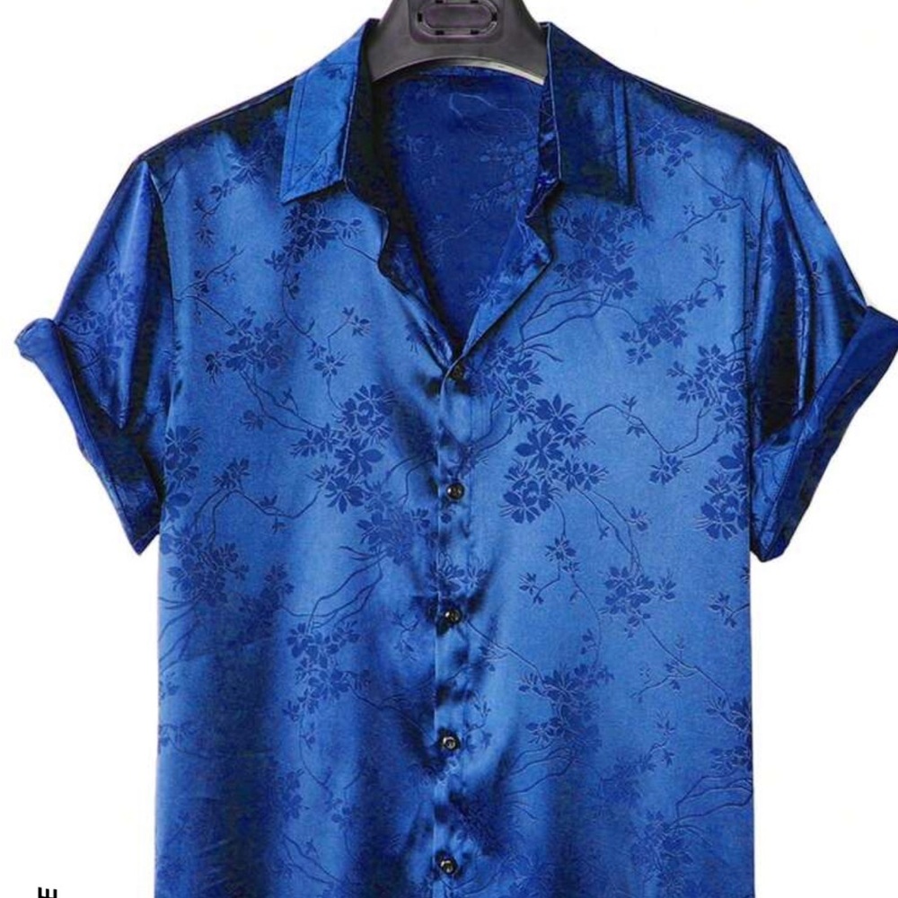 Brand New Men’s Satin Button Shirt